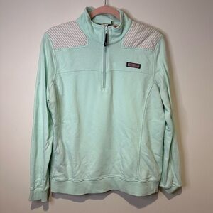 vineyard vines green shep shirt pullover sweatshirt size large women’s